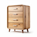 Commode en bois naturel avec quatre tiroirs dimensions 60 x 40 x 80 cm