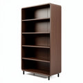 Bibliothèque en bois foncé dimensions 80 x 30 x 160 cm avec cinq étagères