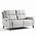Canapé rétractable en tissu gris clair avec dimensions de 180 x 90 x 85cm